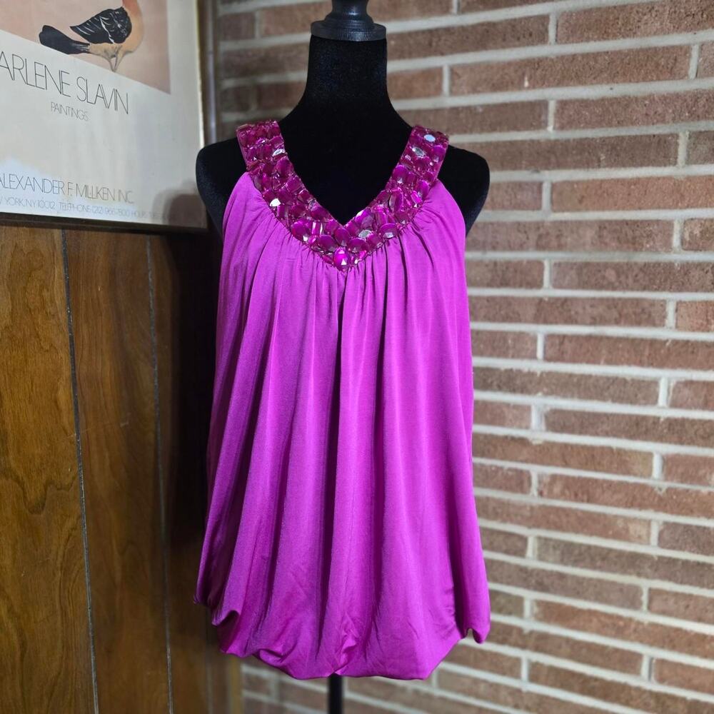 Vintage y2k pink beaded top